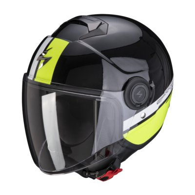 Casco SCORPION EXO-CITY STRADA Negro/Blanco/Amarillo Fluor