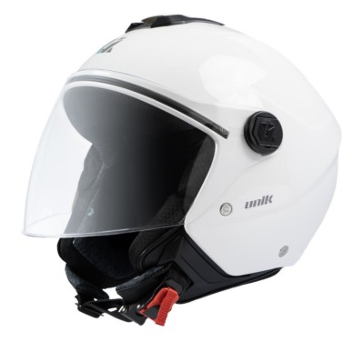 Casco UNIK VERTEX DV Blanco con Pantalla Solar