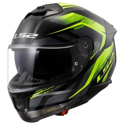 Casco LS2 FF808 STREAM II FURY NEGRO/AMARILLO