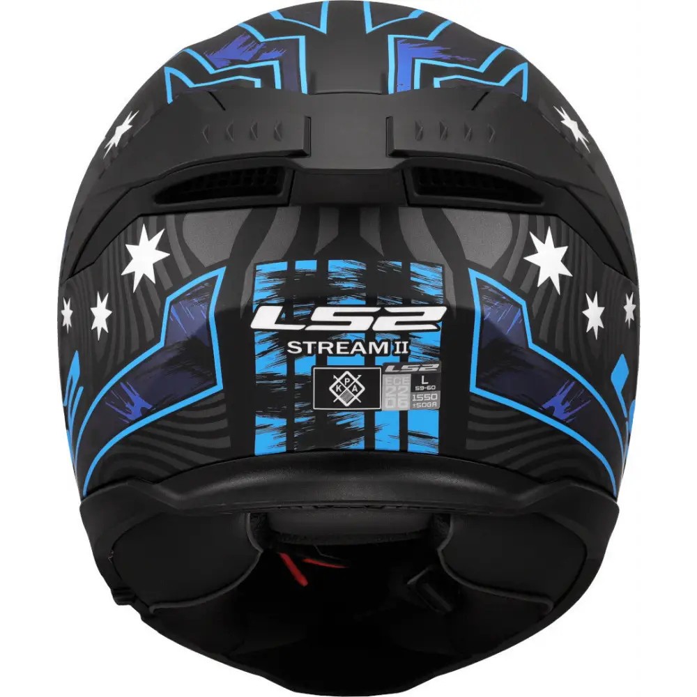 Casco LS2 FF808 STREAM II GALDAM NEGRO/AZUL 5