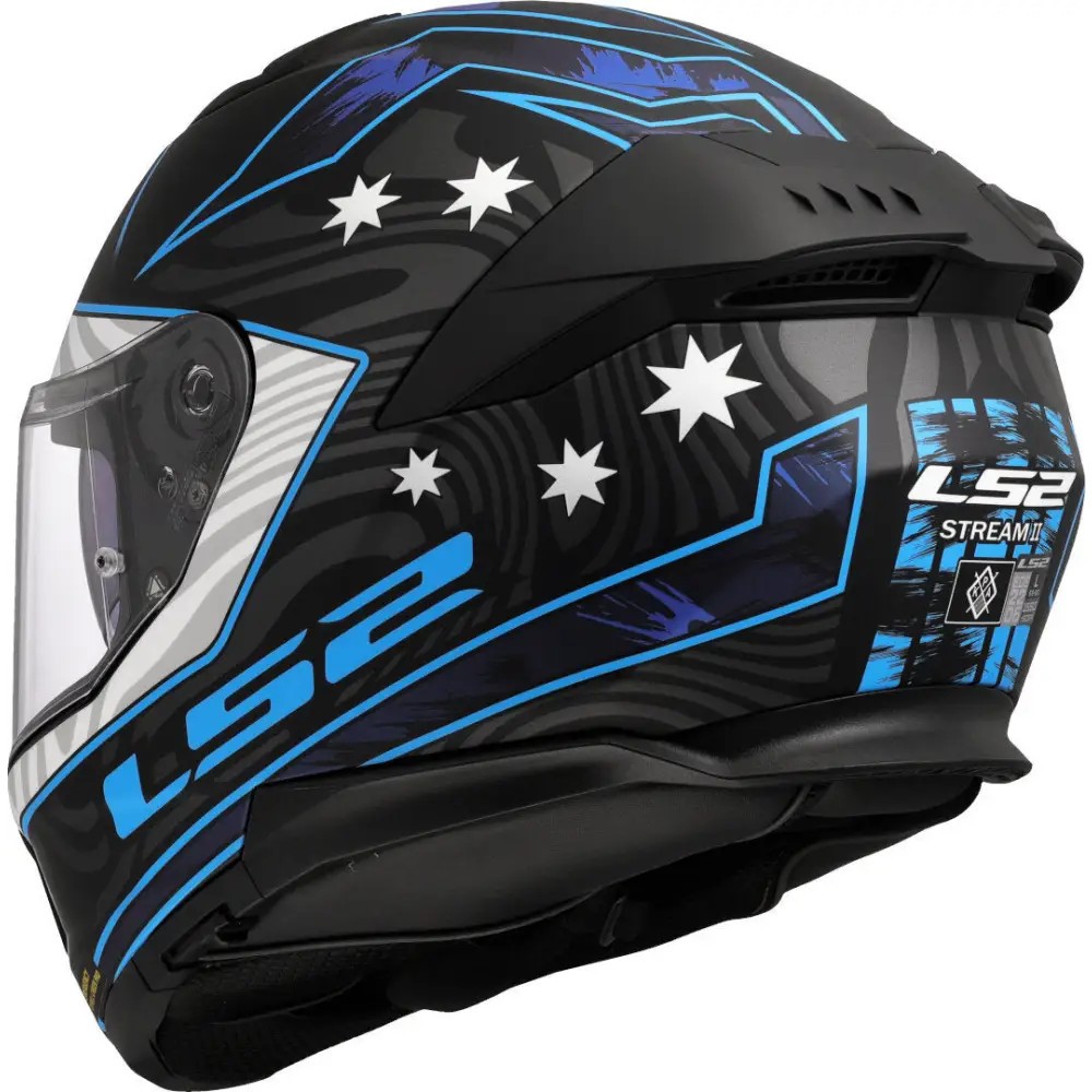 Casco LS2 FF808 STREAM II GALDAM NEGRO/AZUL 1
