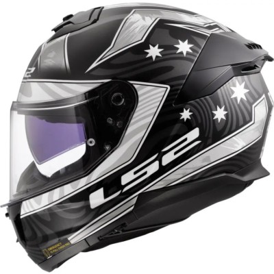 Casco LS2 FF808 STREAM II GALDAM NEGRO/BLANCO