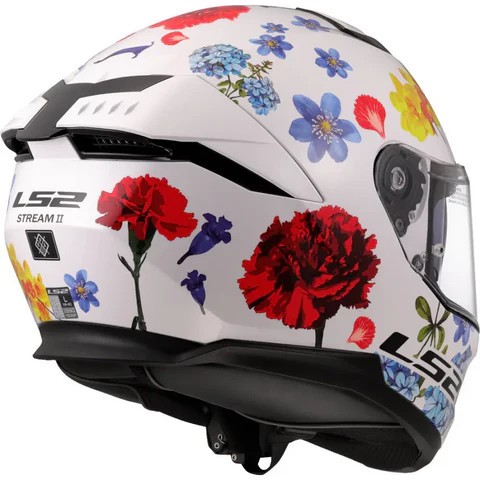 Casco LS2 FF808 STREAM II FLOWERS BLANCO 1