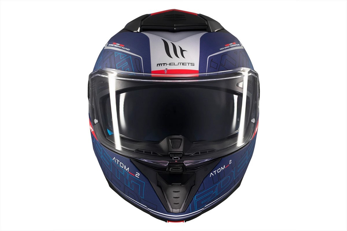 Casco Modular MT ATOM 2 SV DESTINY C7 AZUL MATE 6
