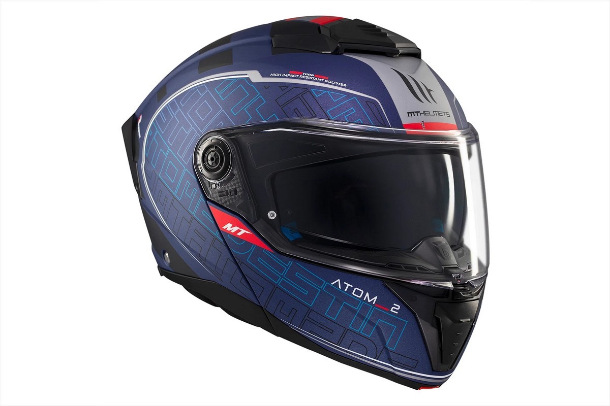 Casco Modular MT ATOM 2 SV DESTINY C7 AZUL MATE 3