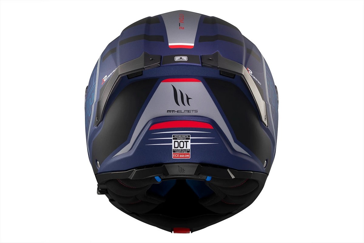 Casco Modular MT ATOM 2 SV DESTINY C7 AZUL MATE 7