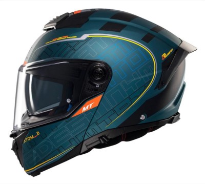 Casco Modular MT ATOM 2 SV DESTINY C6 VERDE MATE