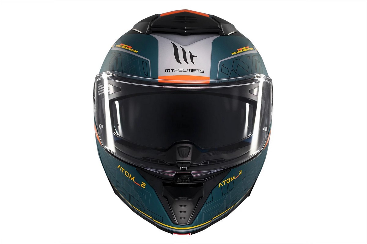 Casco Modular MT ATOM 2 SV DESTINY C6 VERDE MATE 3