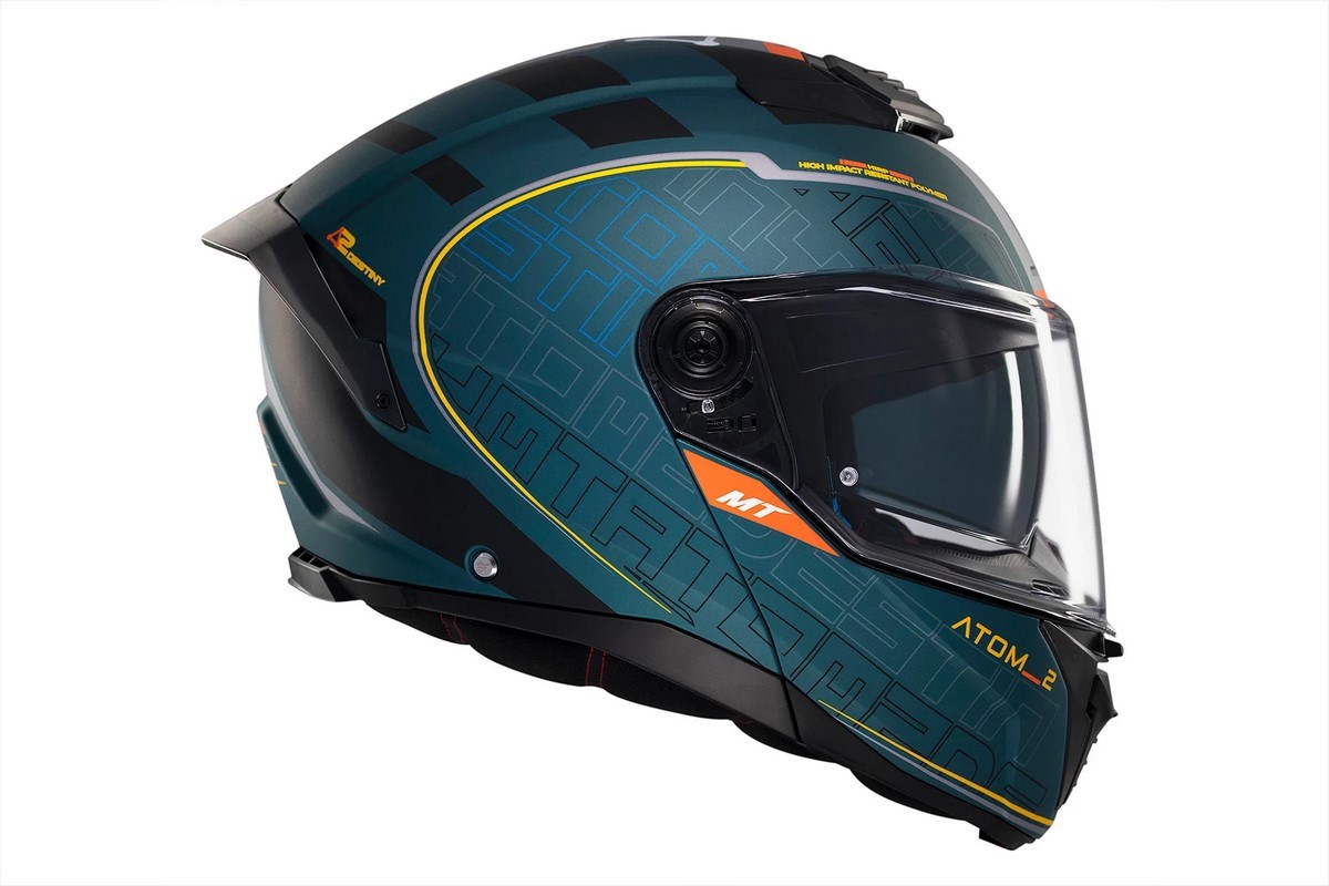 Casco Modular MT ATOM 2 SV DESTINY C6 VERDE MATE 6