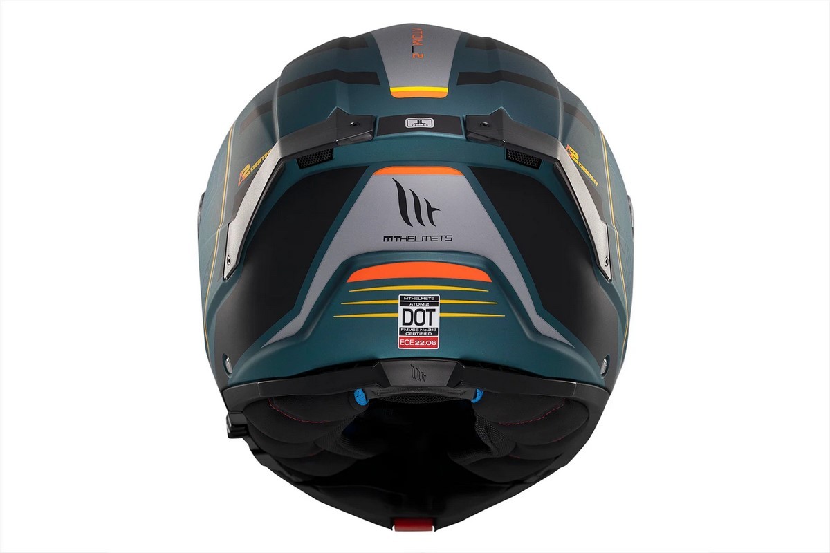 Casco Modular MT ATOM 2 SV DESTINY C6 VERDE MATE 4