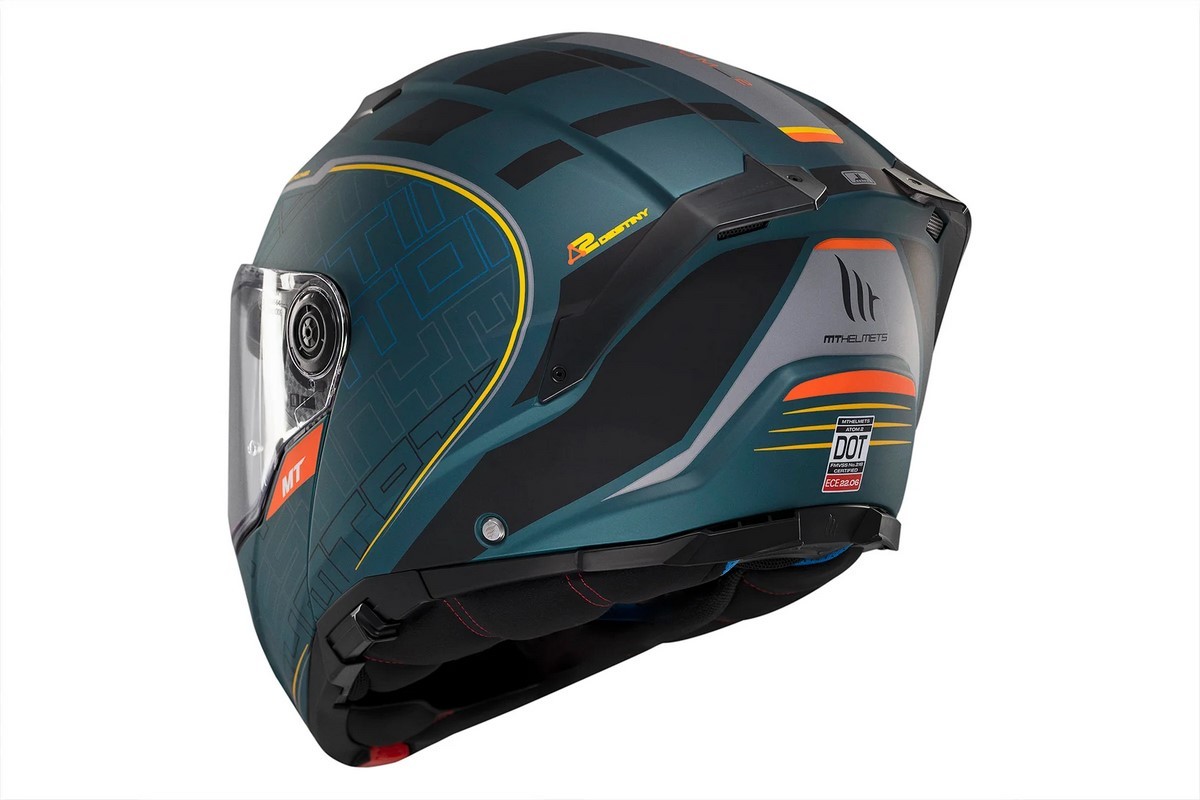Casco Modular MT ATOM 2 SV DESTINY C6 VERDE MATE 2