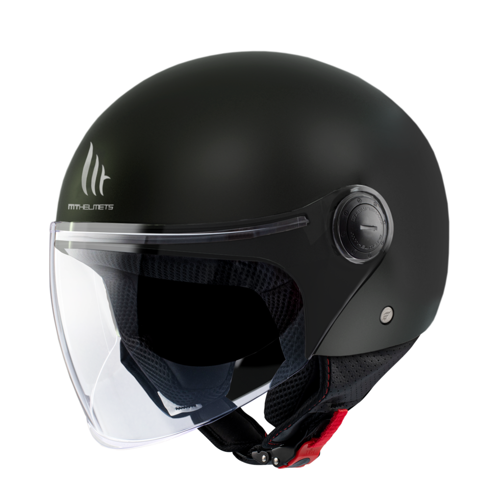 Casco Jet MT OF501B STREET S SOLID A1 Negro Mate