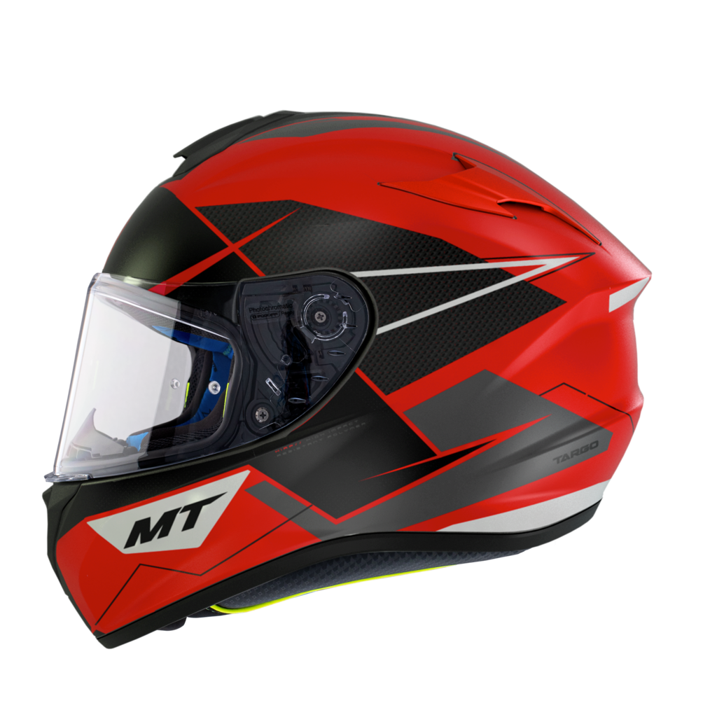 Casco Integral MT TARGO PRO PODIUM D5 ROJO BRILLO 1