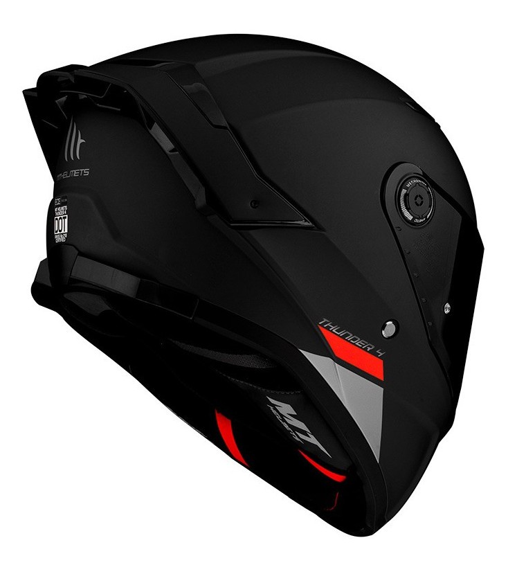 Casco Integral MT THUNDER 4 SV SOLID A1 NEGRO MATE