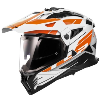 Casco LS2 TRAIL MX702 PIONEER II NAMIB Blanco, Naranja