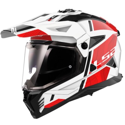 Casco LS2 TRAIL MX702 PIONEER II HILL Blanco, Rojo