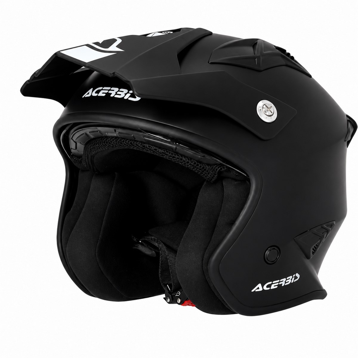 Casco Acerbis Jet Aria negro vista lateral ventilación