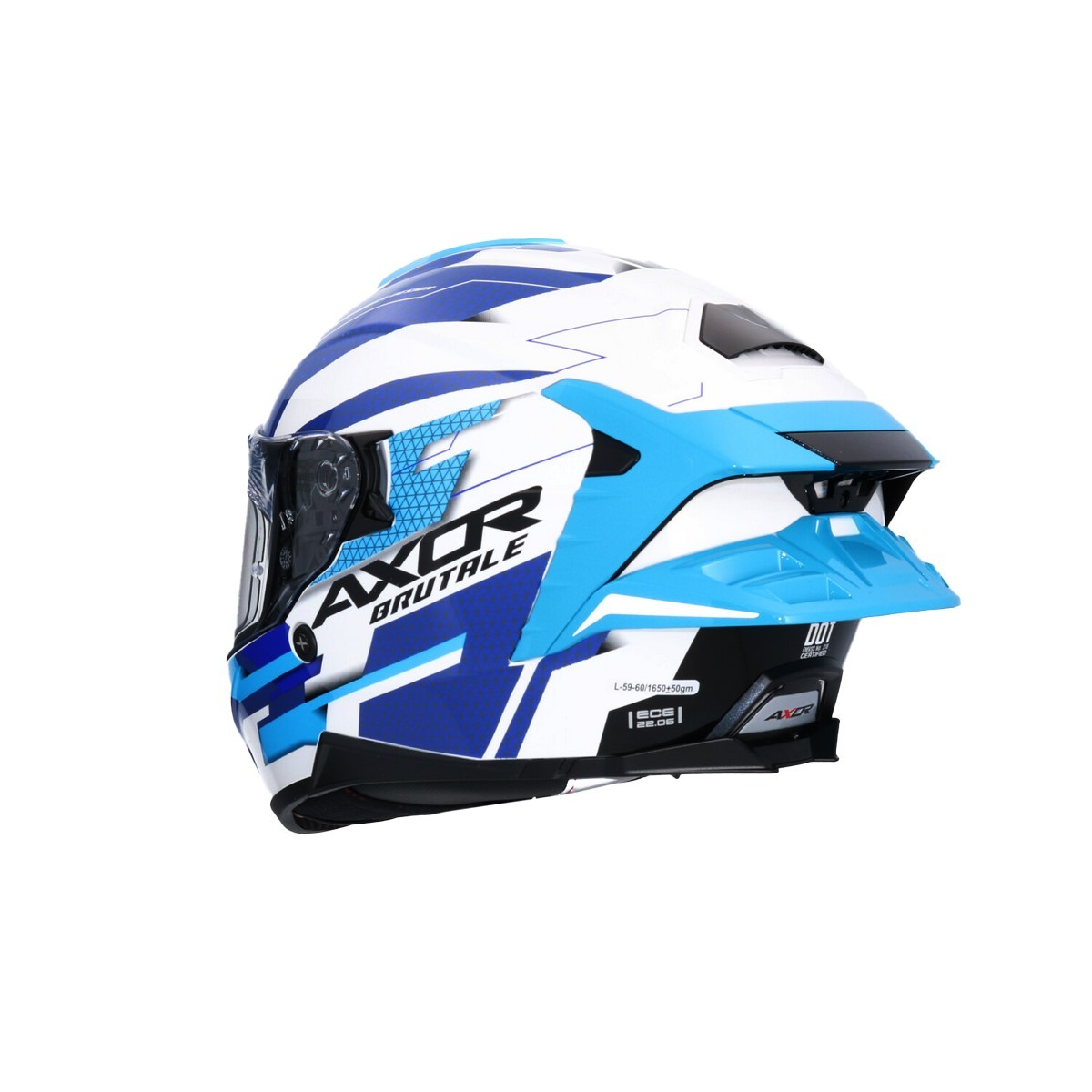 Casco AXOR Brutale Ryden Dual Spoiler homologado ECE 22.06 1