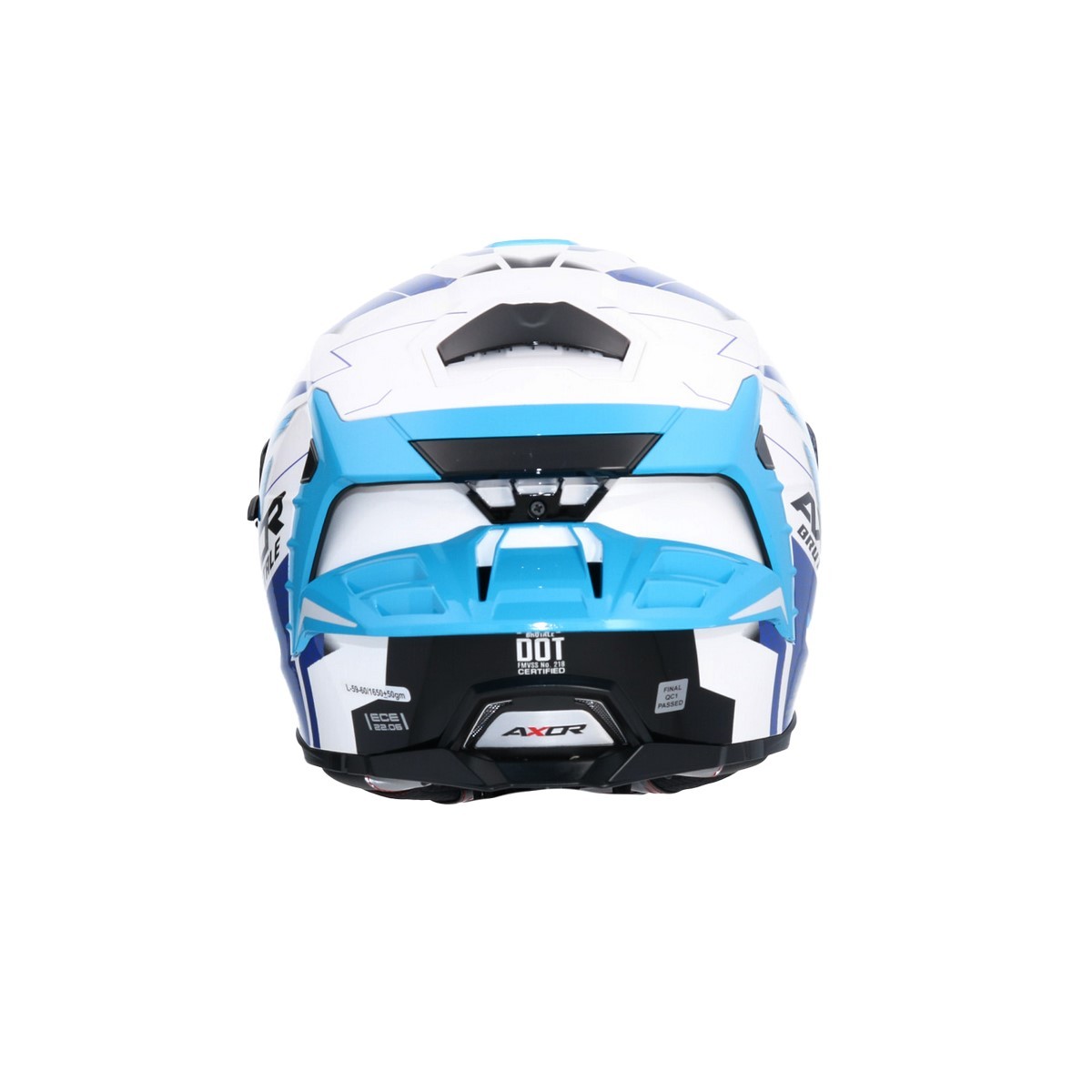 Casco AXOR Brutale Ryden Dual Spoiler homologado ECE 22.06 5