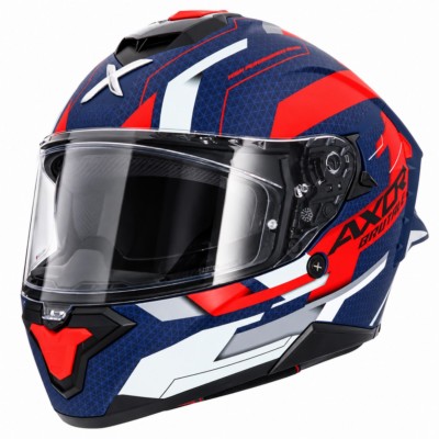 Casco AXOR BRUTALE PLEXUS Azul/Rojo MATE
