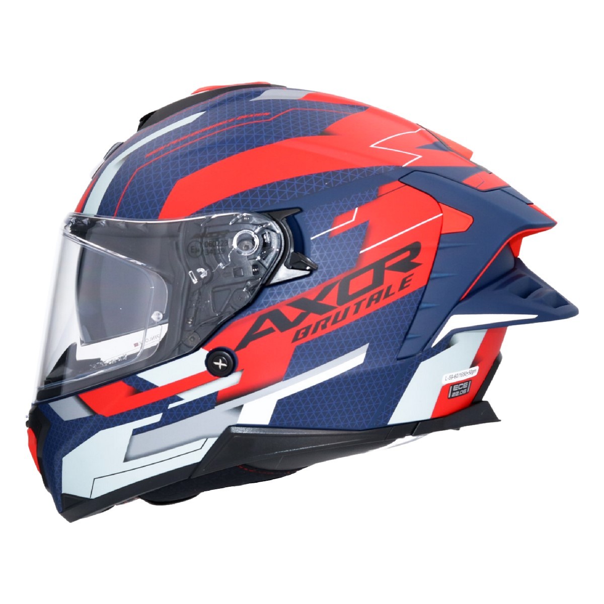 Casco AXOR BRUTALE PLEXUS Azul/Rojo MATE 2