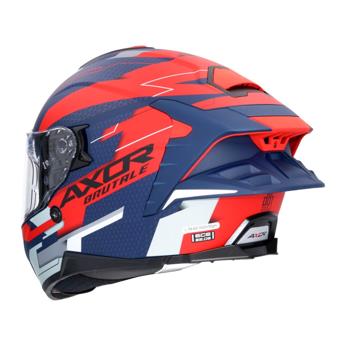 Casco AXOR BRUTALE PLEXUS Azul/Rojo MATE 6