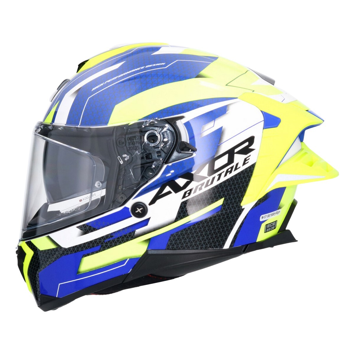 Casco AXOR BRUTALE PLEXUS Azul/Verde 4