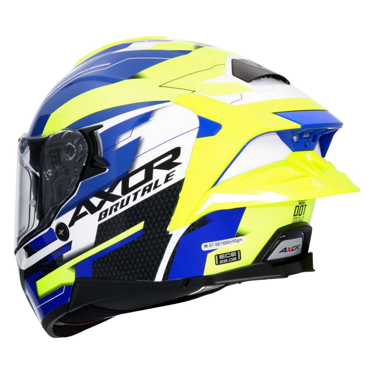 Casco AXOR BRUTALE PLEXUS Azul/Verde 5