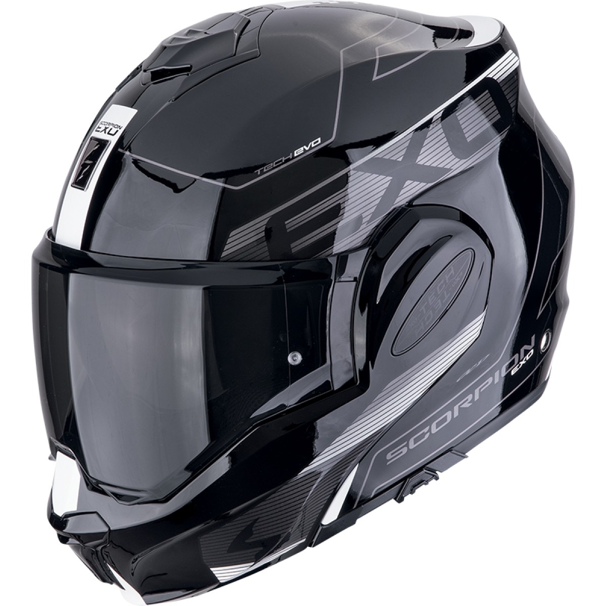 Casco Scorpion EXO-TECH EVO TRAVELLER Negro/Blanco