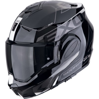 Casco Scorpion EXO-TECH EVO TRAVELLER Negro/Blanco