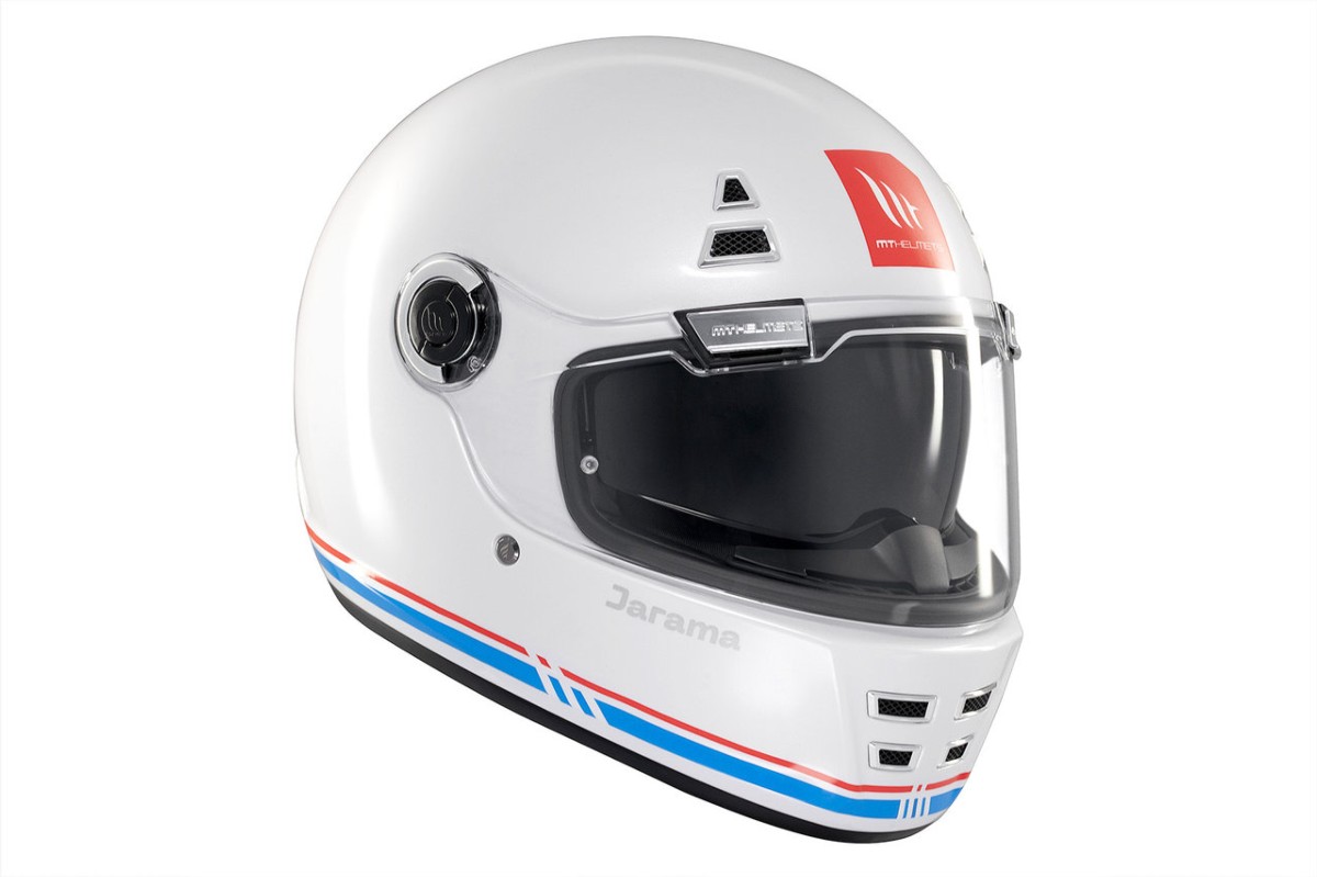 Casco Integral MT JARAMA SV SOLID A7 Blanco Brillo 3