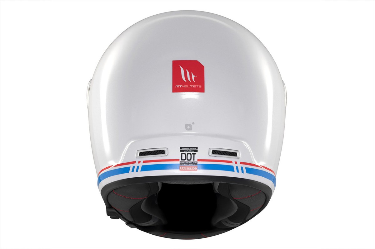 Casco Integral MT JARAMA SV SOLID A7 Blanco Brillo 2