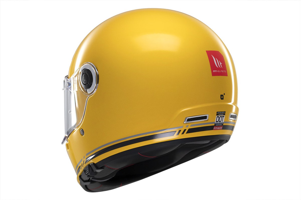 Casco Integral MT JARAMA SV SOLID C3 Amarillo Mate 5
