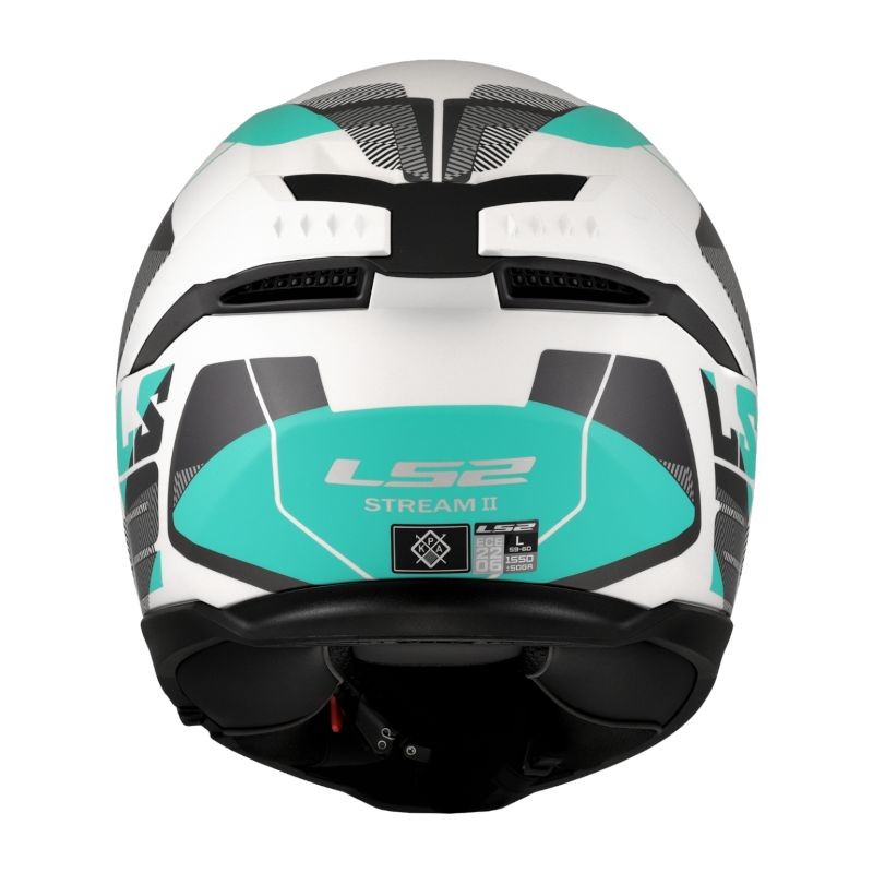 Casco LS2 FF808 STREAM II ROAD AZUL TURQUESA/GRIS 2