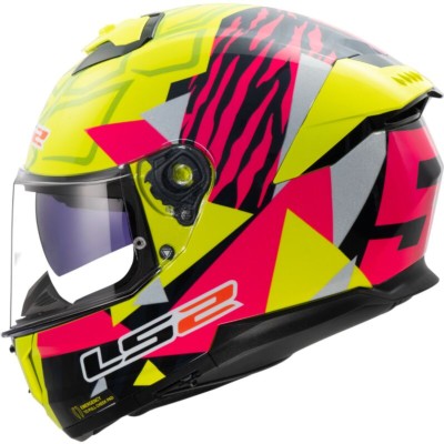 Casco LS2 FF808 STREAM II TIGER AMARILLO/ROSA