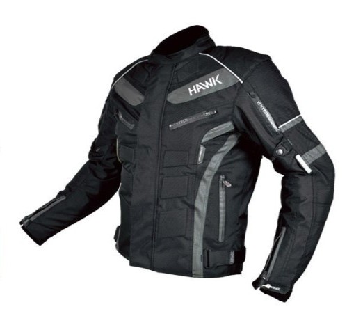 Chaqueta técnica de moto DIABLO negra gris con protecciones extraíbles