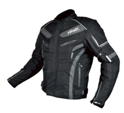 Chaqueta técnica de moto DIABLO negra gris con protecciones extraíbles