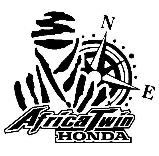 Adhesivo DAKAR HONDA AFRICA TWIN 13 x 10 cm.