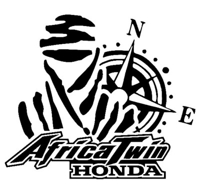 Adhesivo DAKAR HONDA AFRICA TWIN 13 x 10 cm.