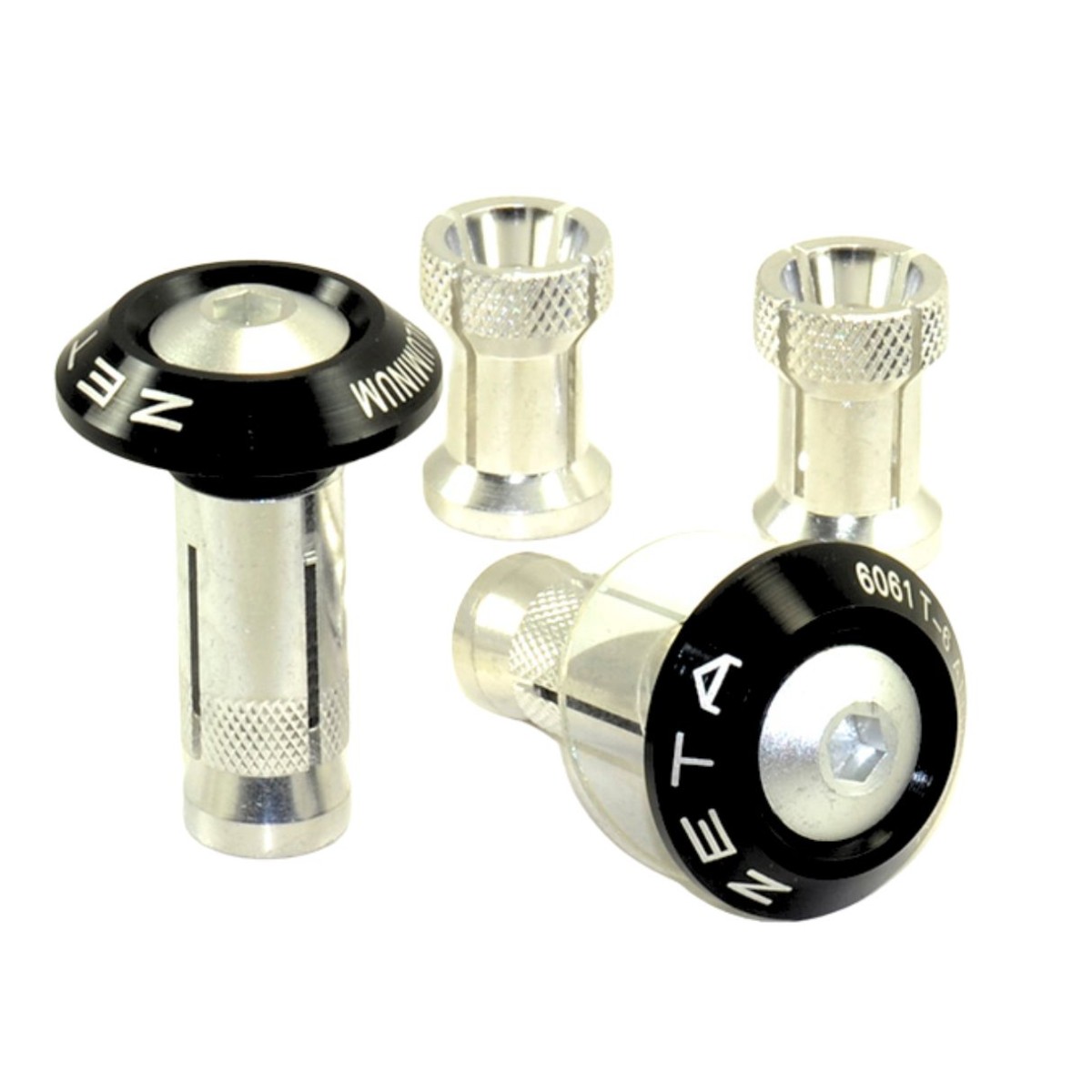 Topes de manillar Zeta Racing Aluminio Negros