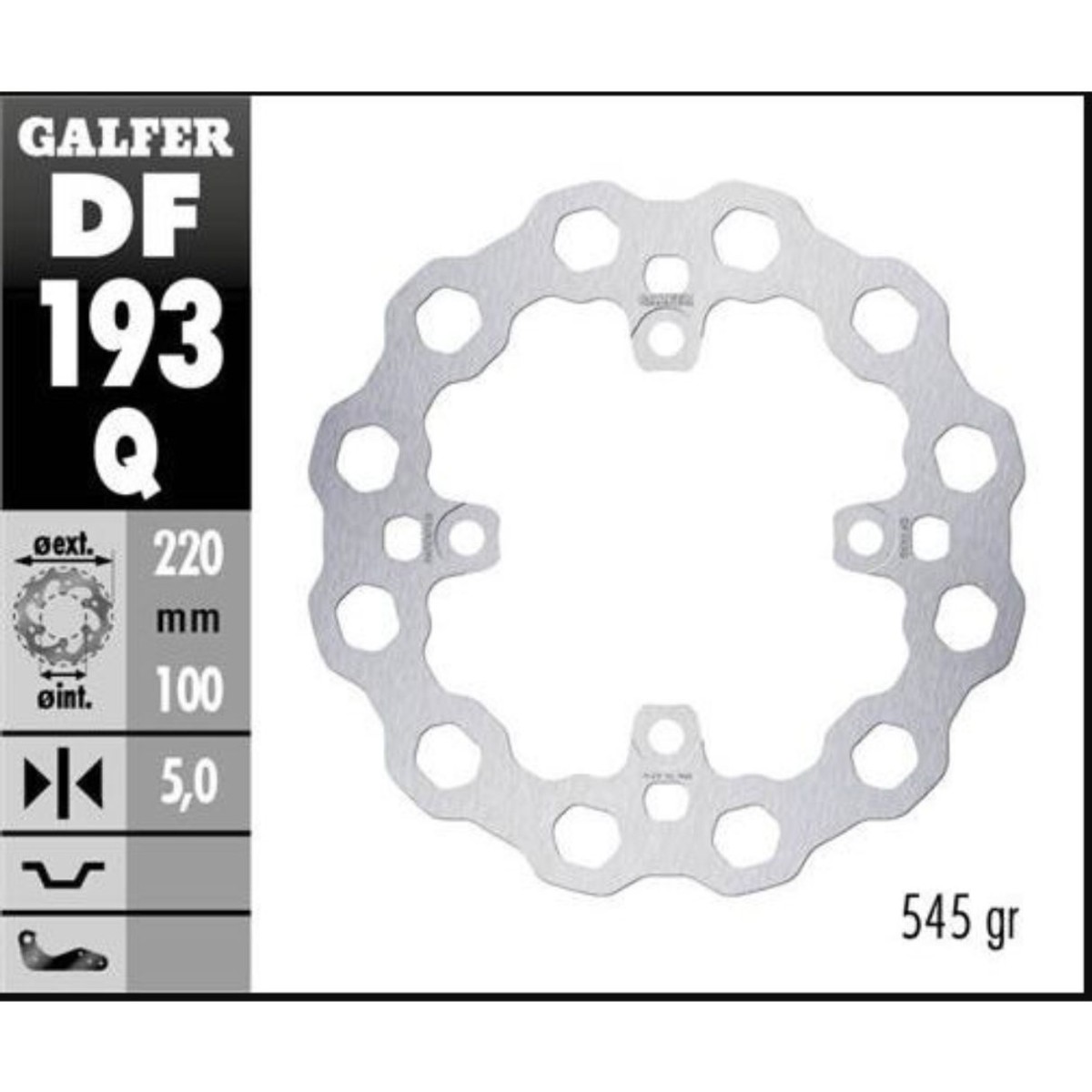 DF193Q Disco de freno Galfer DF193Q 220X5MM