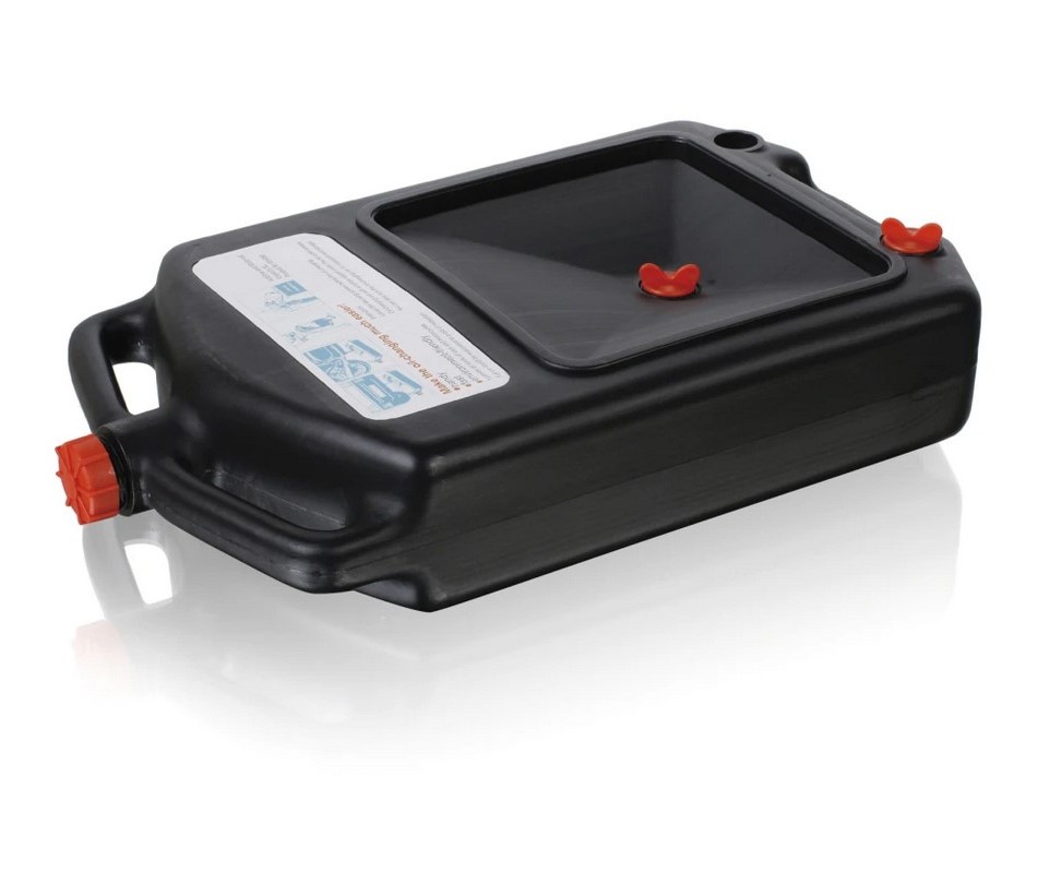 Bidón para aceite usado PUIG 5260N negro 8 litros con tapones rojos