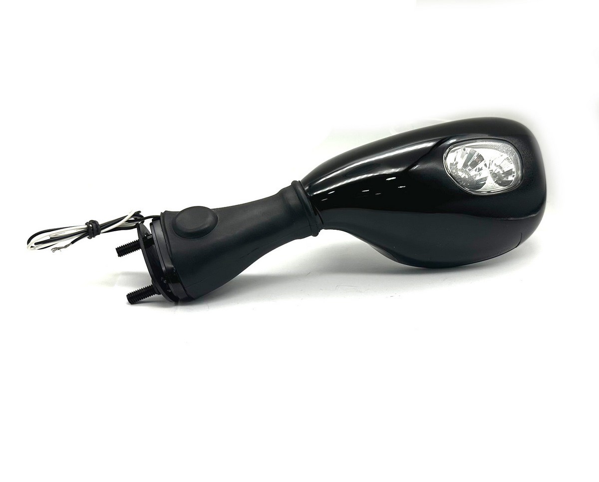 Espejo retrovisor izquierdo con intermitente homologado compatible con Kawasaki Ninja ZX-6R 1998-2002 y ZX-9R 1998-2002