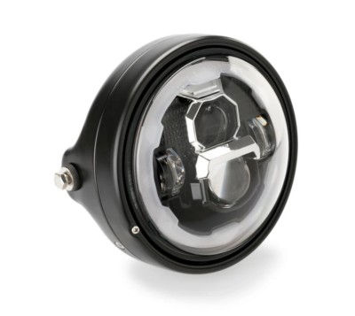 Faro PUIG Lumen Z LED estilo vintage para moto Café Racer y Naked