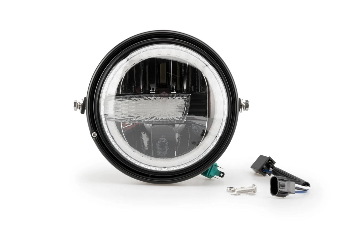 Faro PUIG Lumen R LED neo-retro para moto Café Racer y Naked 3