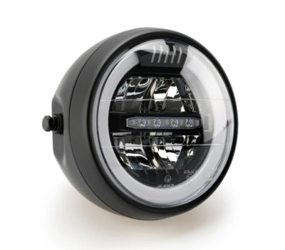 Faro PUIG Lumen LED vintage universal para moto Café Racer y Naked