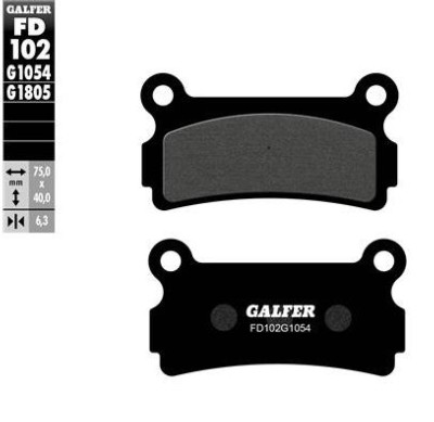 Pastillas de freno traseras Galfer G1054 para motos Beta 50cc a 260cc 1988-1994