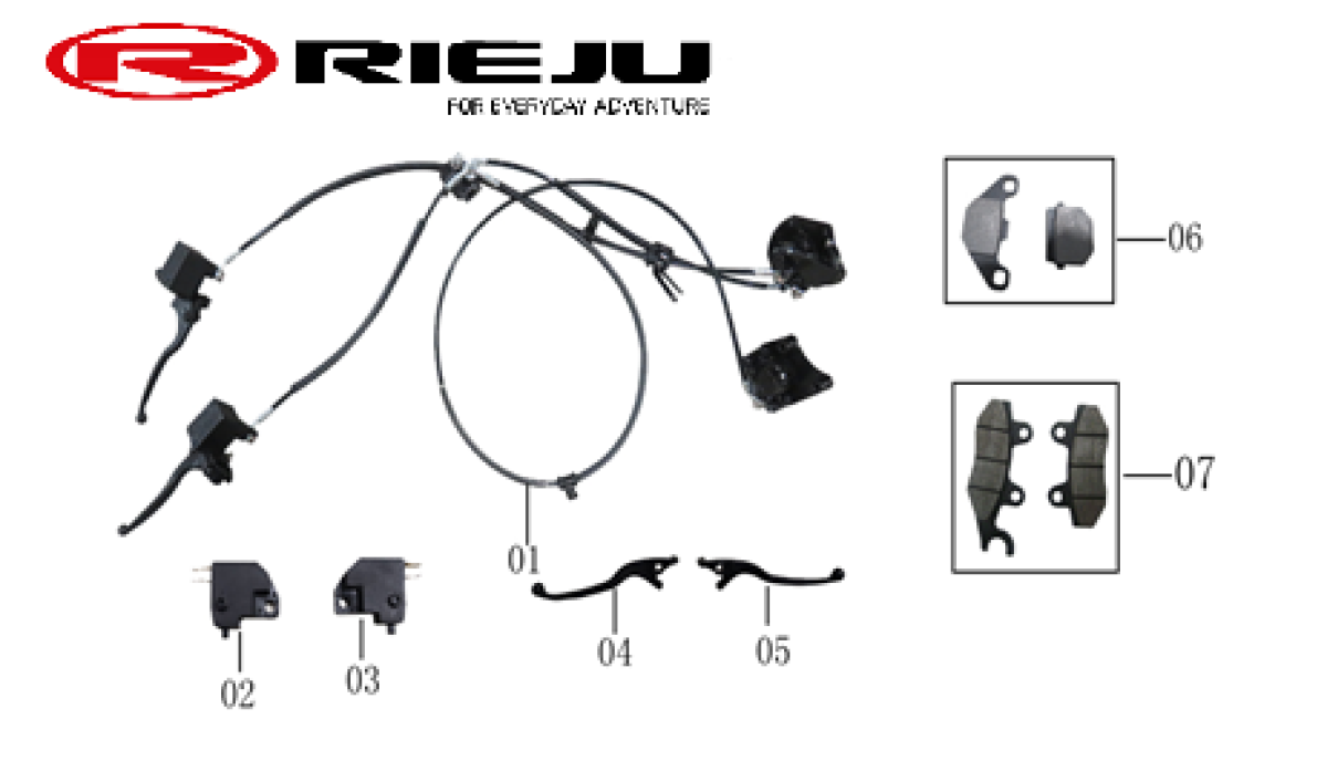 Recambio maneta freno hidráulico Rieju E-City