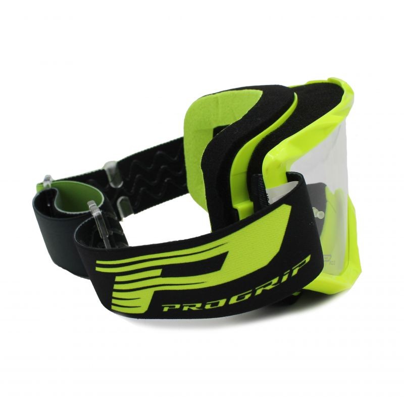 Gafas Cross PROGRIP 3201 Amarillo fluor Lente Antivaho 3