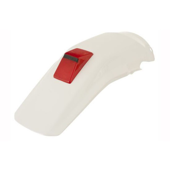 Guardabarros trasero Acerbis blanco con piloto Honda XR600R